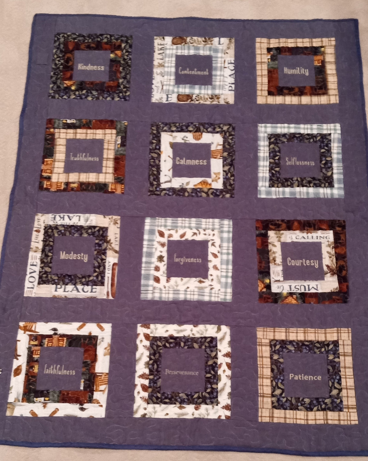 Spirit on the Lake Lap Quilt 43x57