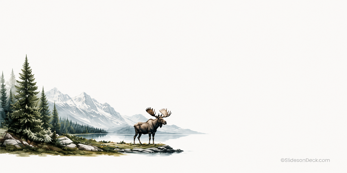 Mountain Moose Mini Presentation Theme Slides Deck