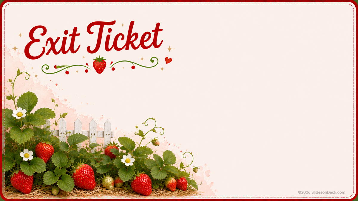 Strawberry Delight Lesson Framework Slides Deck