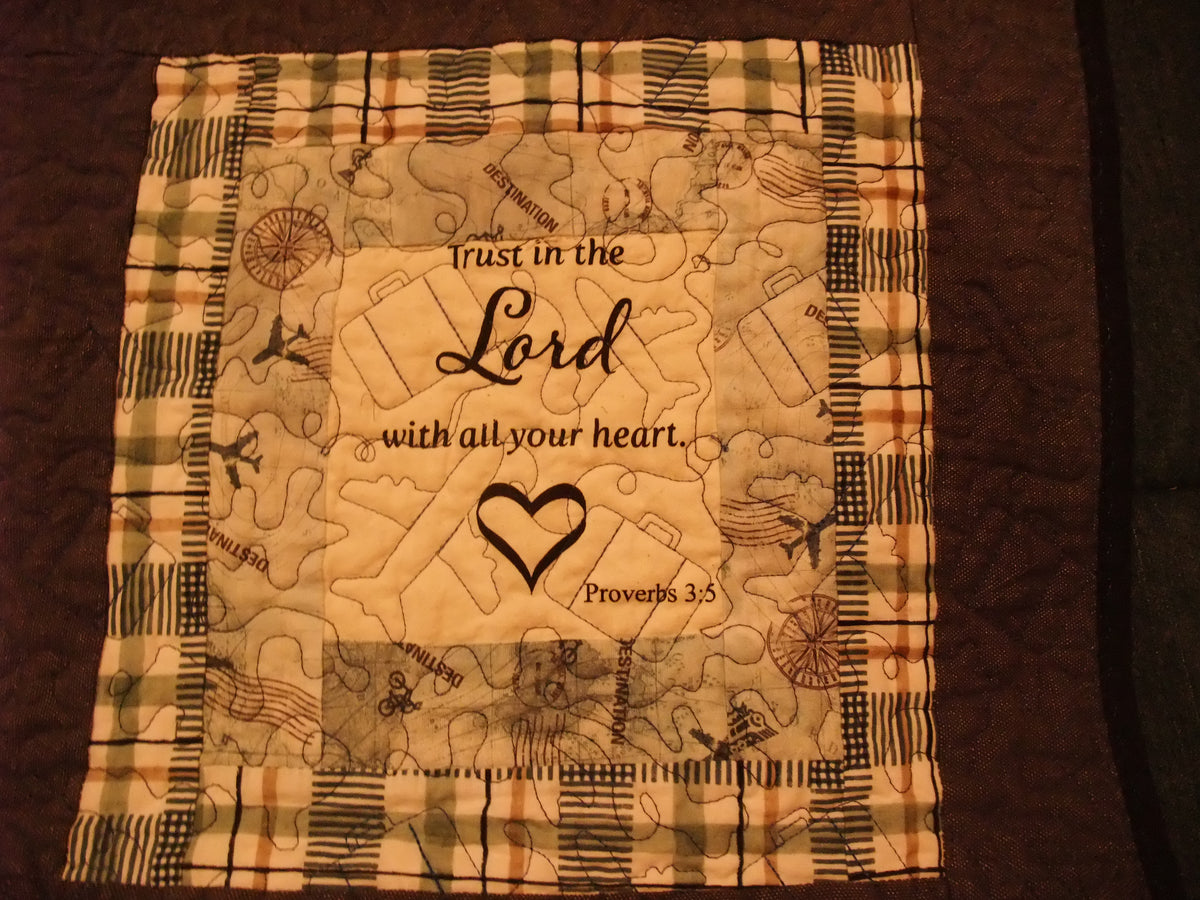 Travel Blessings Lap Quilt