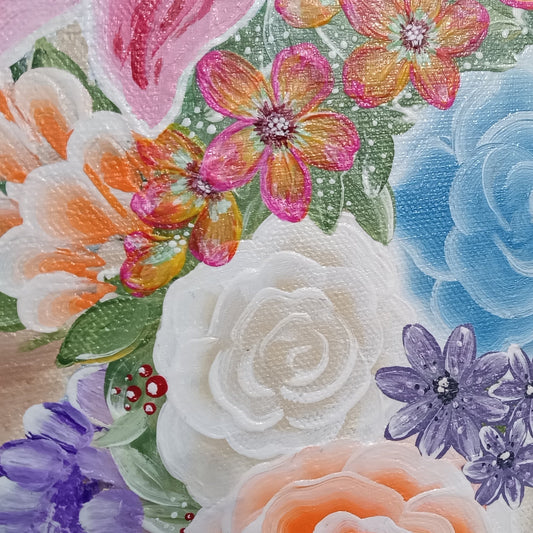 Bouquet of Renewal Acrylic Painting