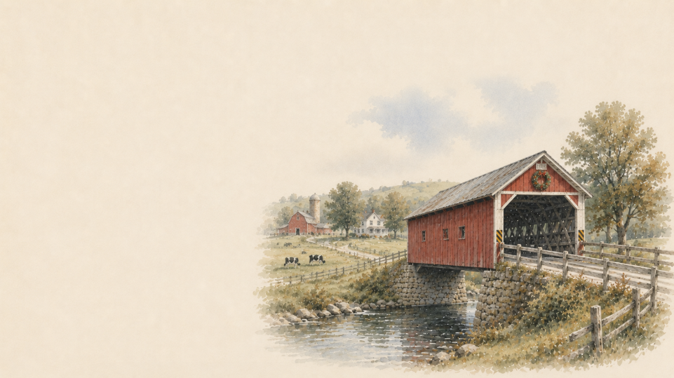 Covered Bridges Presentation Theme Slides