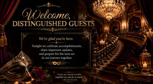 Seasons of Leadership: The Grand Masquerade Meeting Slides Deck