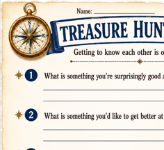 Treasure Hunter First Week of School Slides Deck