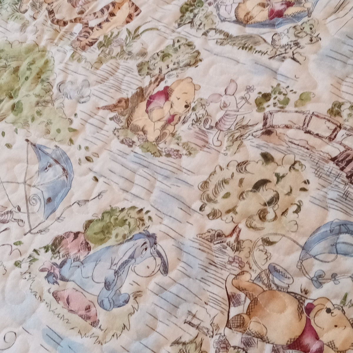 Quilted play pad 'Pooh and Friends' DONATED TO PREGNANCY CENTER