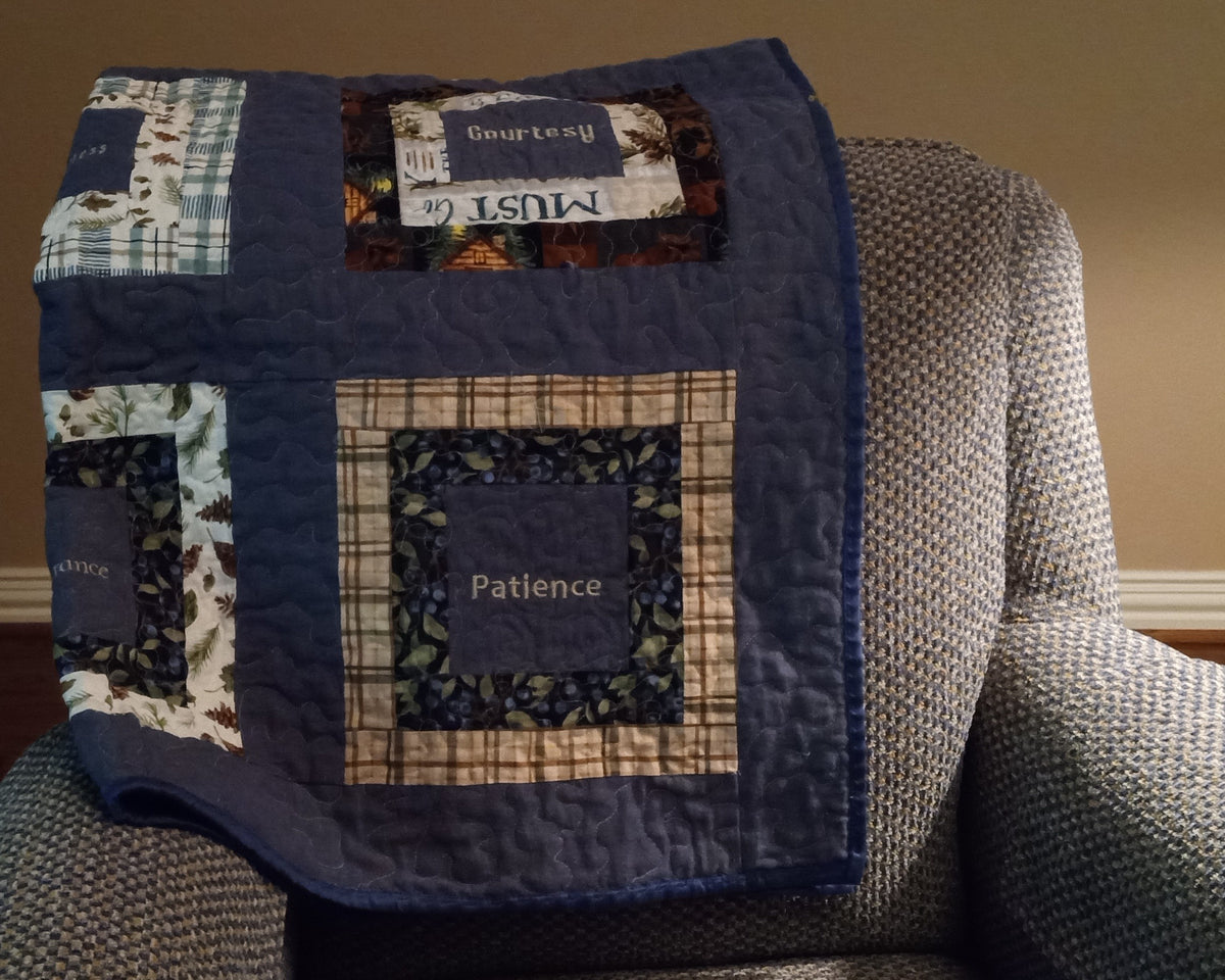 Spirit on the Lake Lap Quilt 43x57