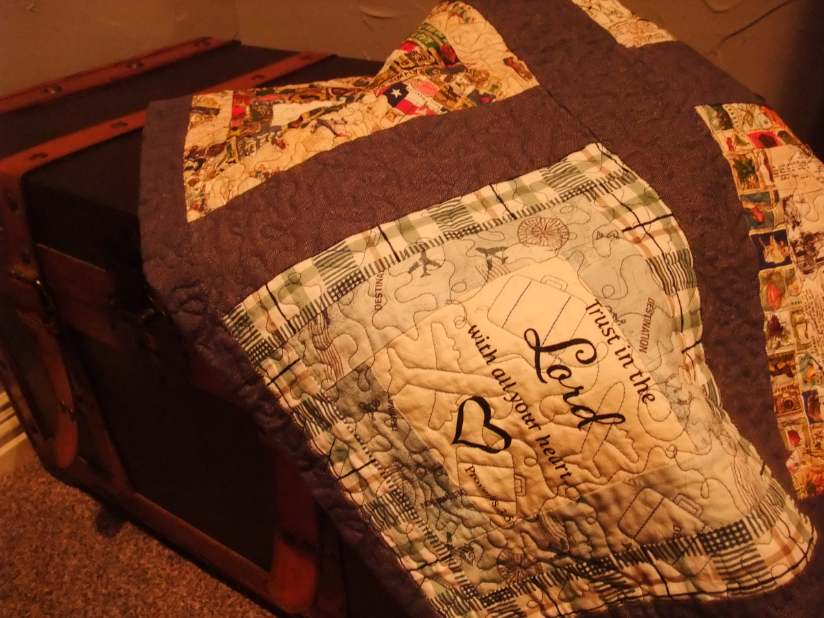 Travel Blessings Lap Quilt