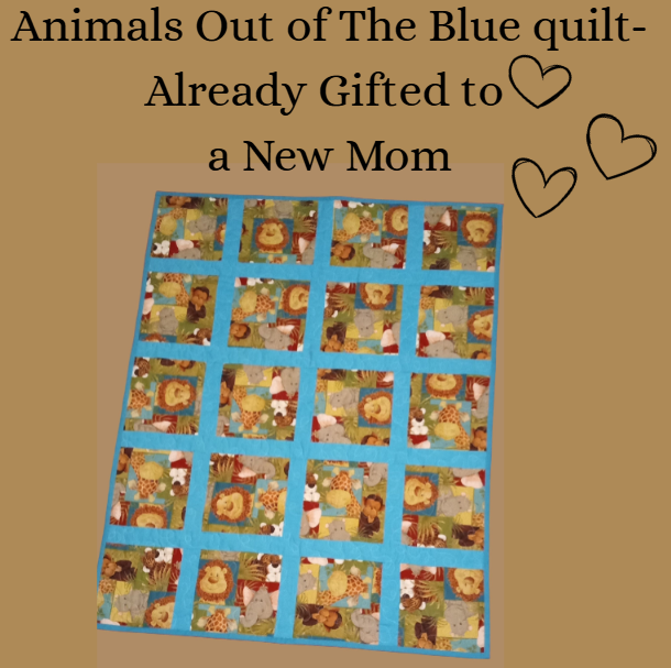 ★ ★ ★ ★ ★ GIVEAWAY! Animals Out of the Blue – Nursery and Toddler Quilt