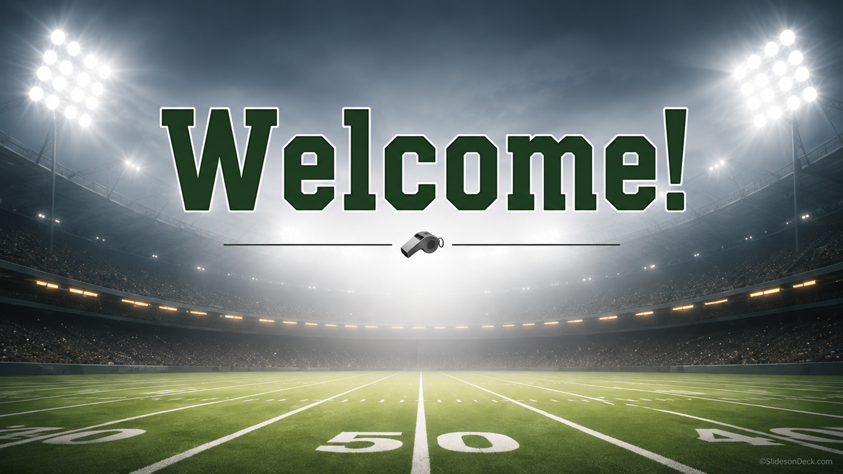 Game Day Presentation Theme Slides Deck
