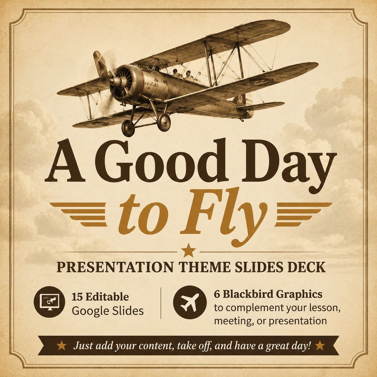 A Good Day to Fly Presentation Theme Slides Deck