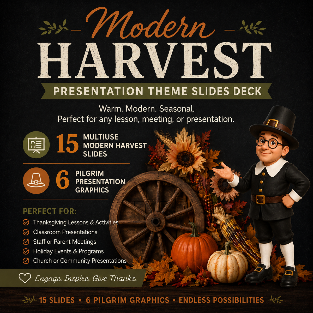 Modern Harvest Presentation Theme Slides Deck