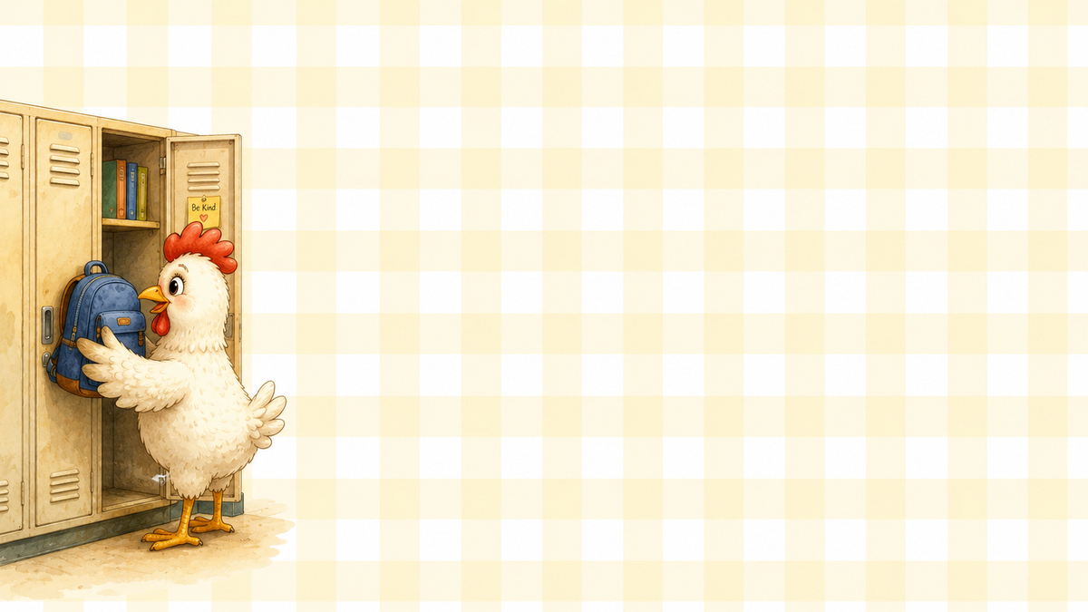 Checkered Chicken Presentation Theme Slides
