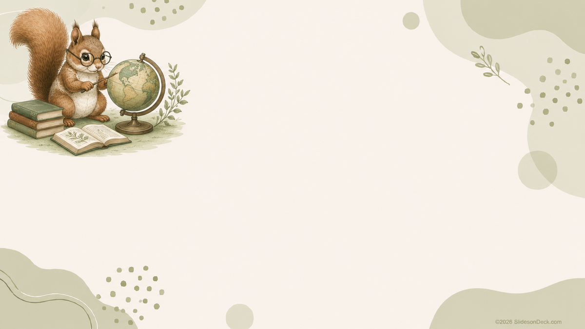 Spotted Squirrel Presentation Theme Slides