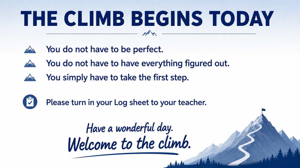 The Summit: First Week of School Slides Deck