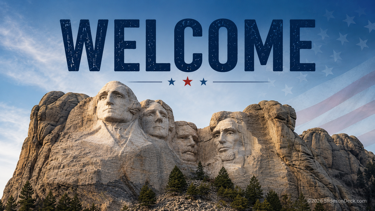 FREE: Mount Rushmore Presentation Theme Slides Deck