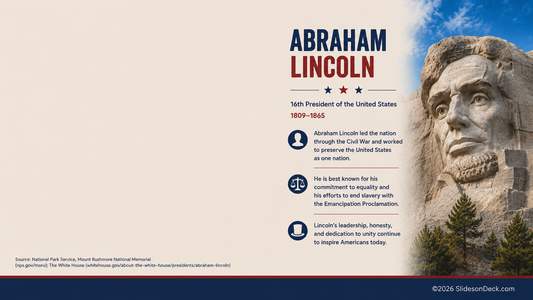 FREE: Mount Rushmore Presentation Theme Slides Deck