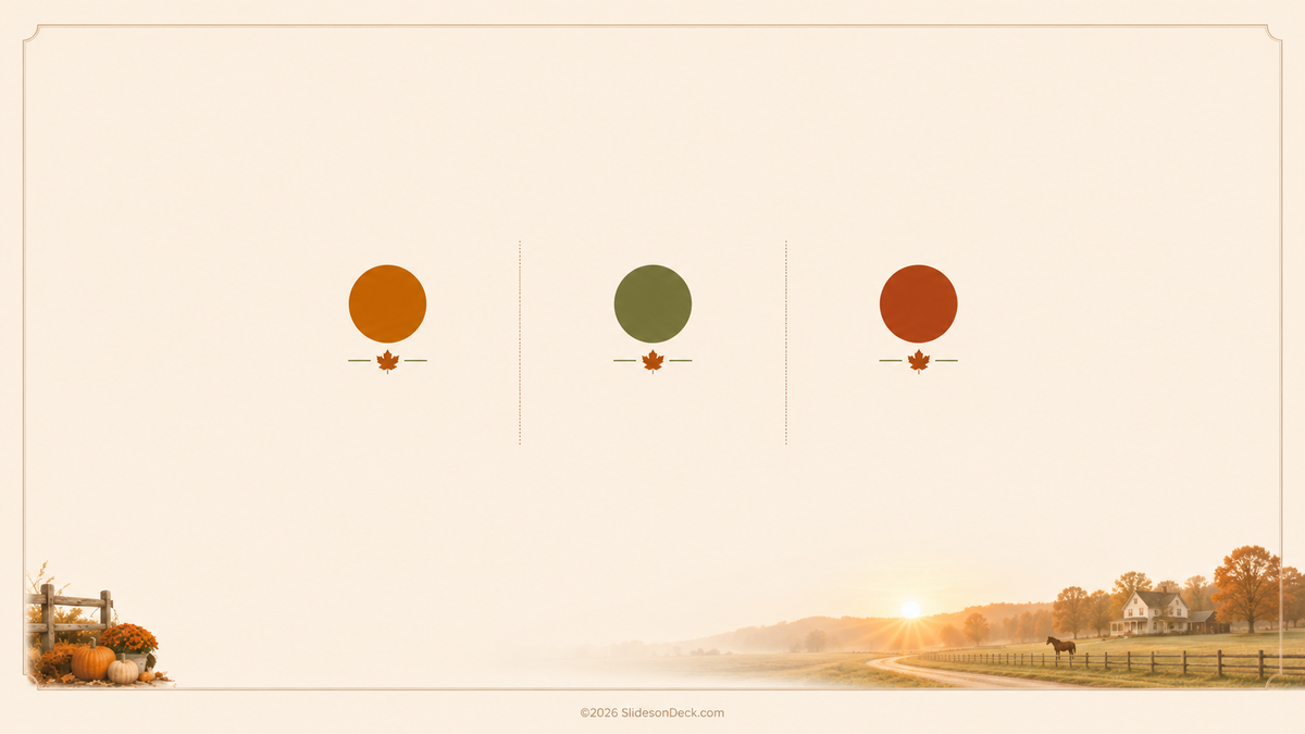 Autumn in the Country Mini Presentation Theme Slides Deck