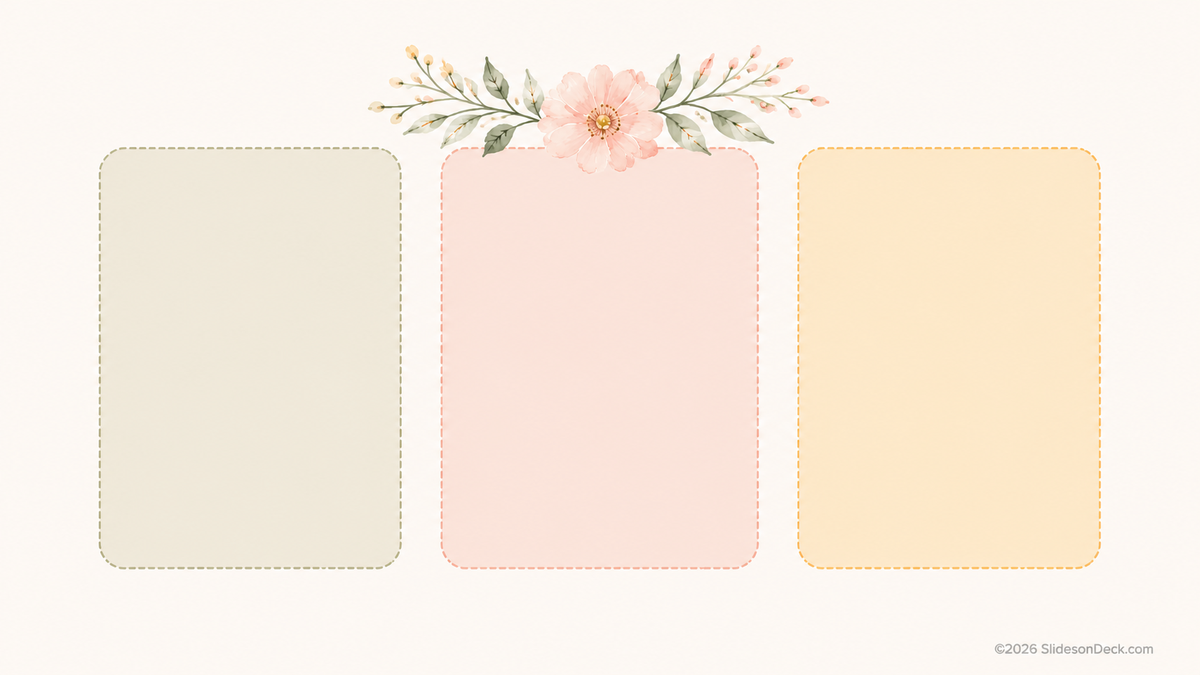Spring Bouquet Mini Presentation Theme Slides Deck