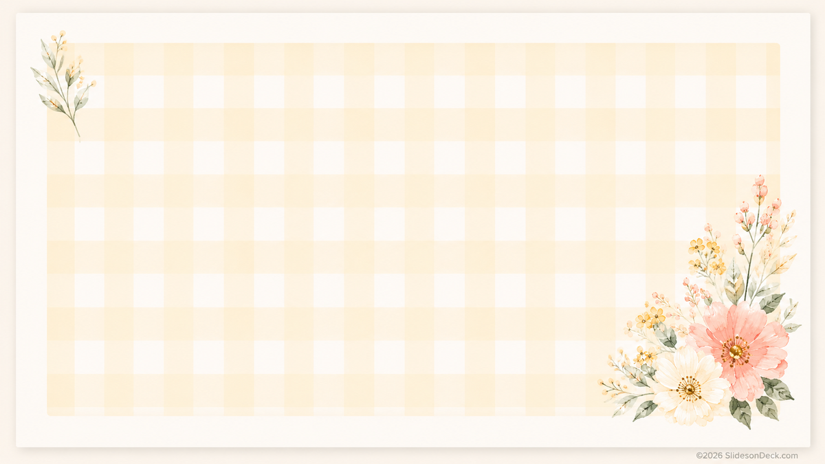 Spring Bouquet Mini Presentation Theme Slides Deck