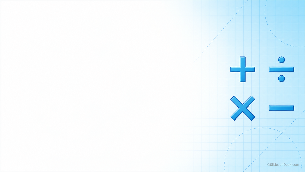 Modern Math Presentation Theme Slides Deck