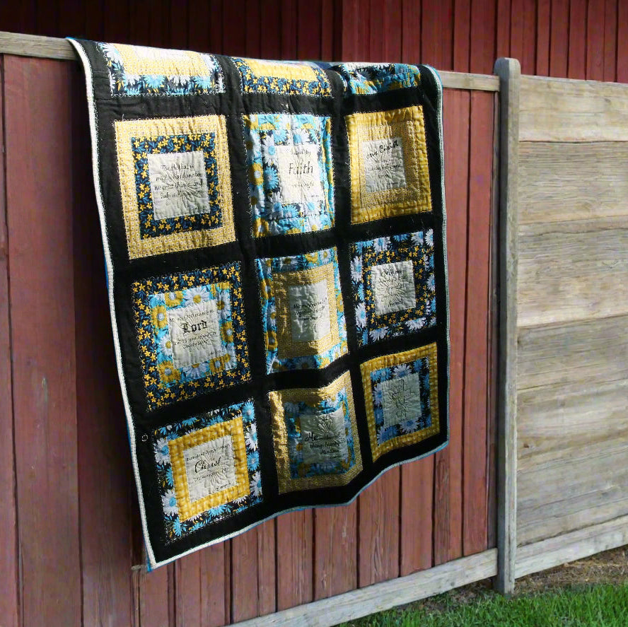 "Faith in the Evening" Lap Quilt – 40" x 52"