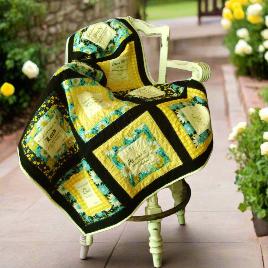 "Faith in the Evening" Lap Quilt – 40" x 52"