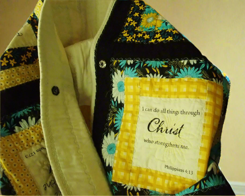 "Faith in the Evening" Lap Quilt – 40" x 52"
