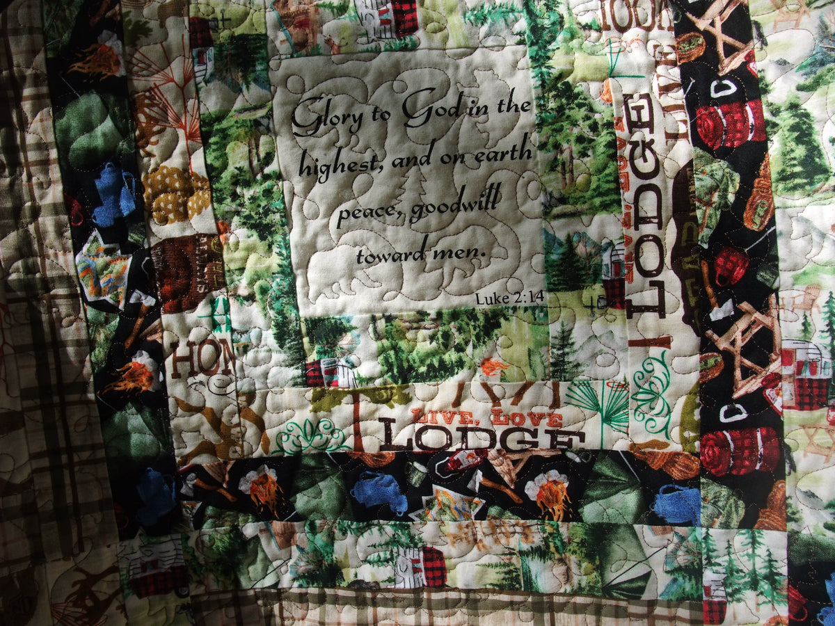 Camping Spirit Lap Quilt