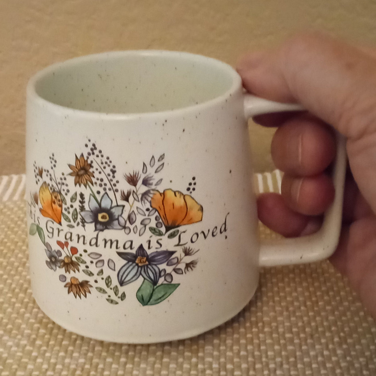 This Grandma is Loved — Hummingbird & Floral Mug