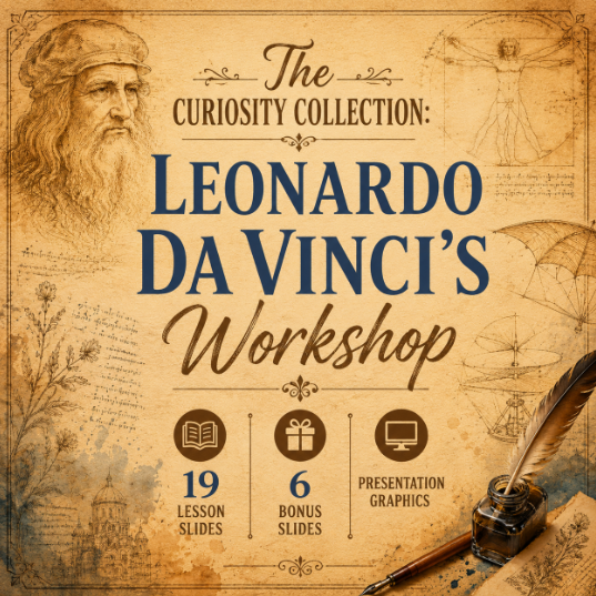 The Curiosity Collection: Leonardo da Vinci's Workshop Slides Deck