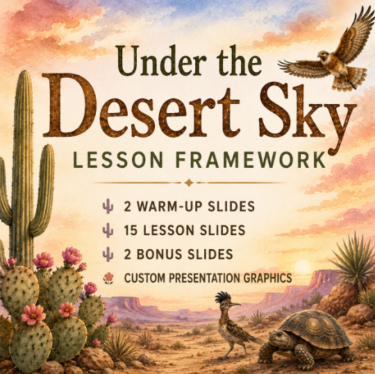 Under the Desert Sky Lesson Framework Slides Deck