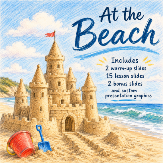At the Beach Lesson Framework Slides Deck