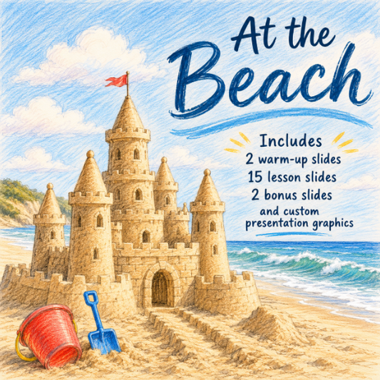 At the Beach Lesson Framework Slides Deck