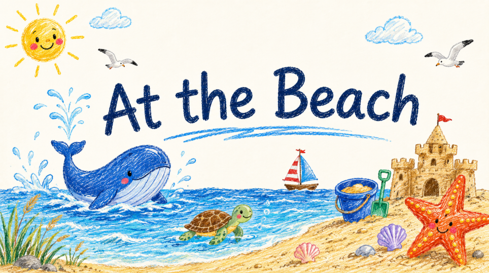 At the Beach Lesson Framework Slides Deck