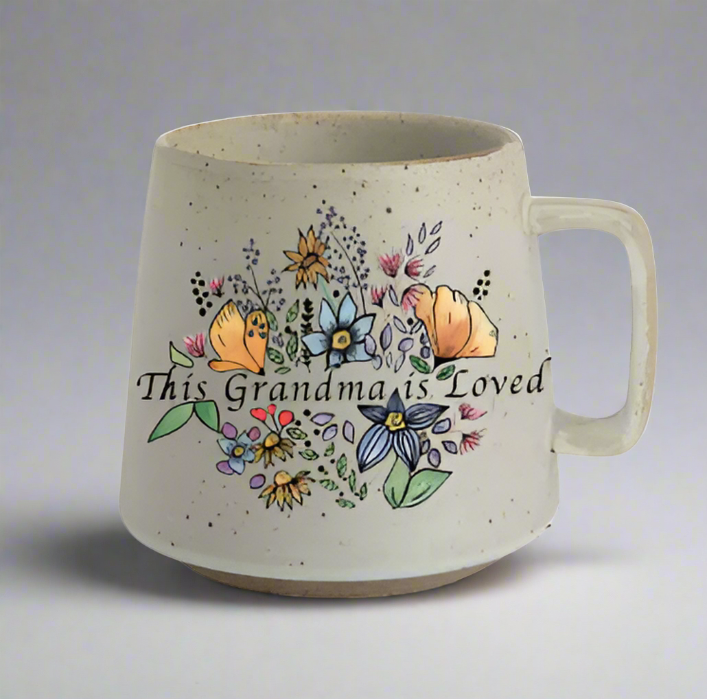 This Grandma is Loved — Hummingbird & Floral Mug
