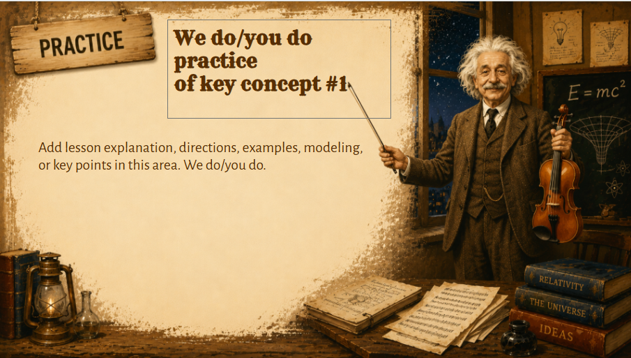 The Curiosity Collection: Albert Einstein's Workshop Slides Deck