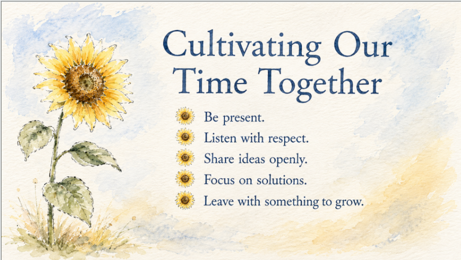 Sunflower Teacher Meeting Slides Deck