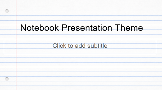 Notebook Presentation Theme Slides