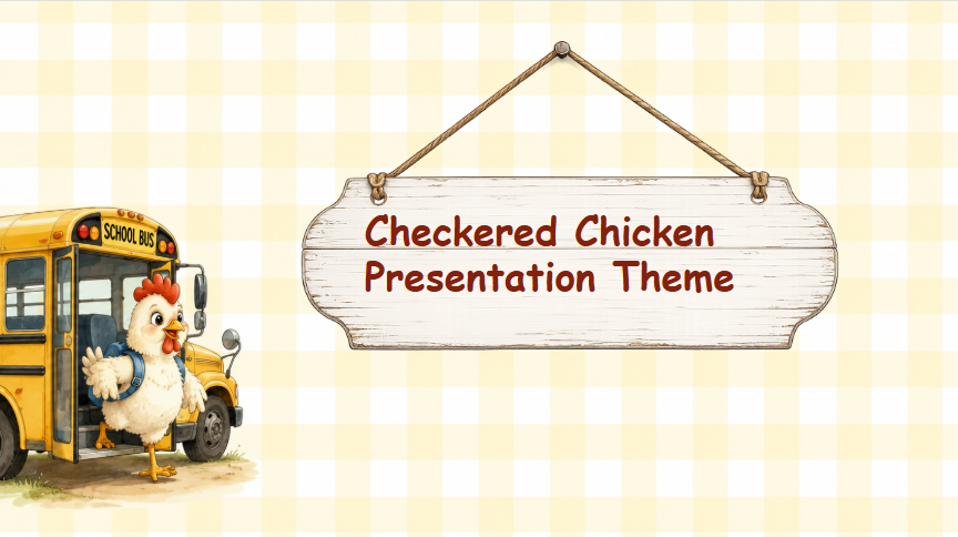 Checkered Chicken Presentation Theme Slides