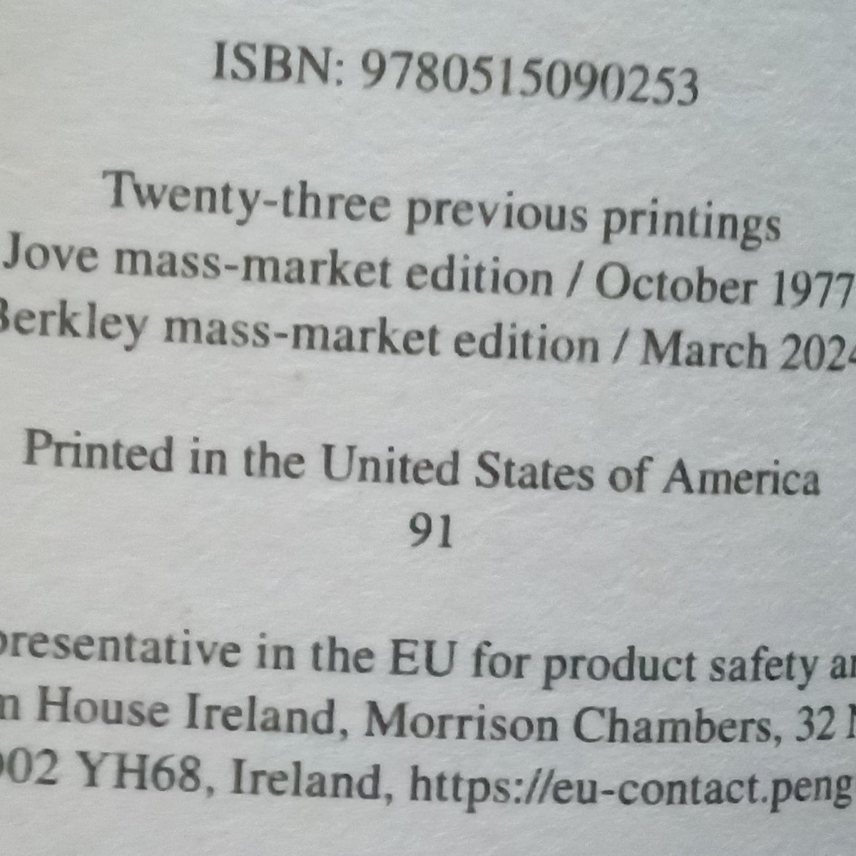 This book is Printed in the United States 
