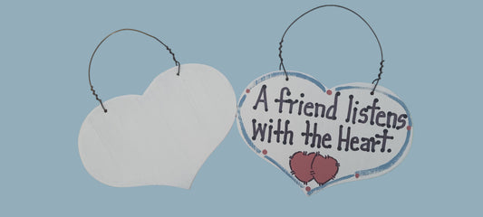 Hand-Painted Friendship Heart
