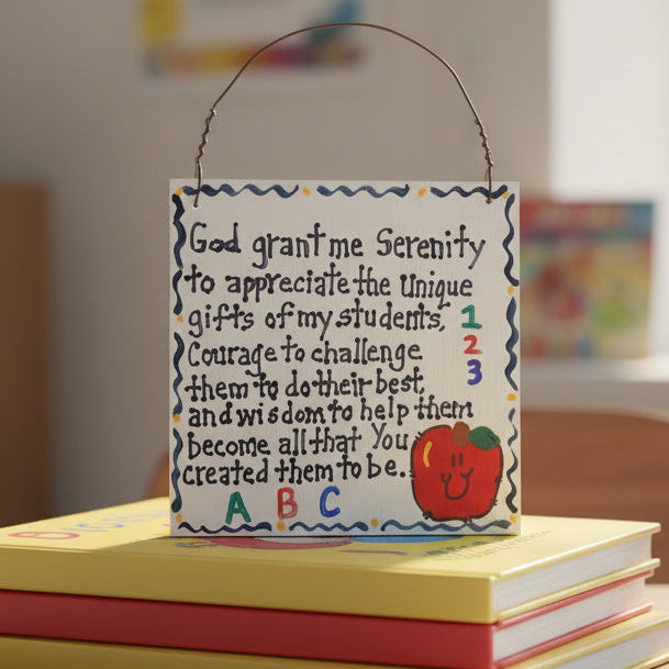 Handcrafted Wood & Tin Ornaments – Teacher, School & Appreciation Gifts