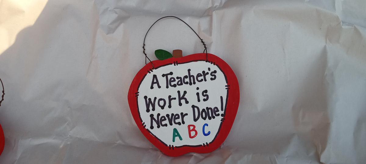 Handcrafted Wood & Tin Ornaments – Teacher, School & Appreciation Gifts